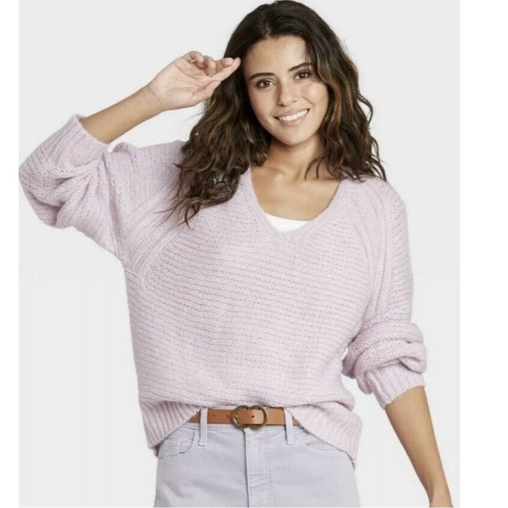 Universal Thread Oversized Purple Balloon Sleeve … - image 5